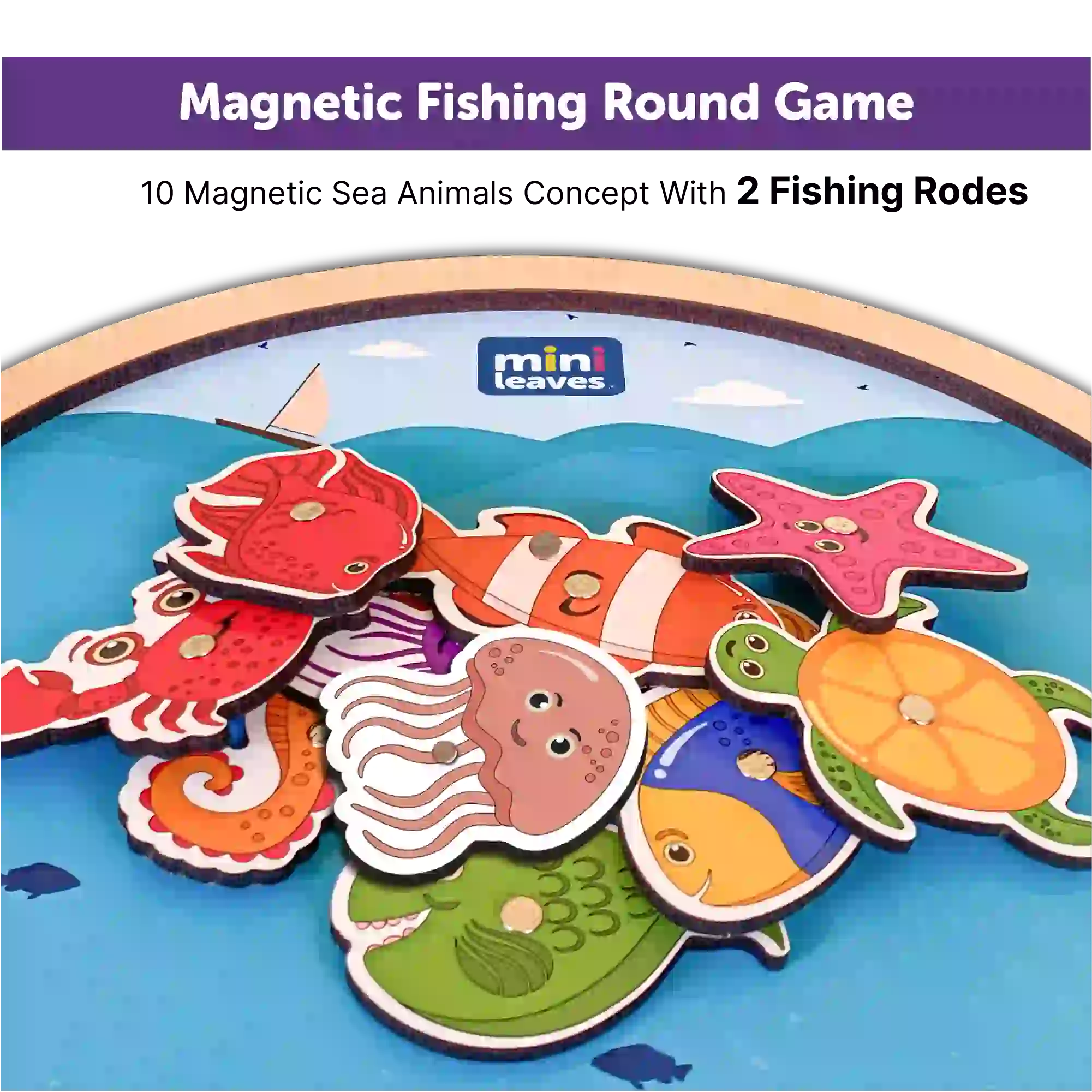 Magnetic Fishing Game, Wooden Educational Toy Fish Uganda